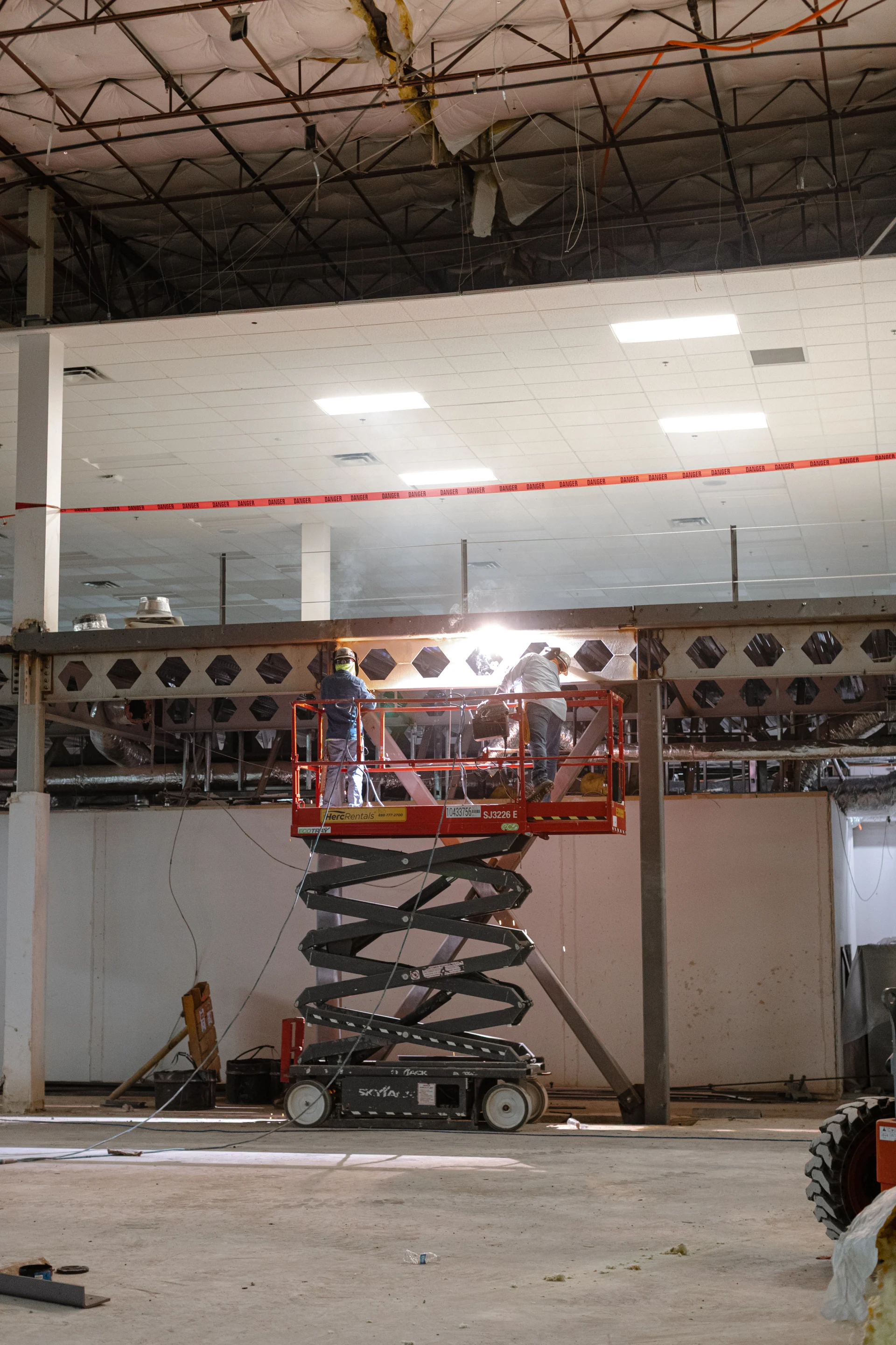 Workers welding structural steel 4600 Regent