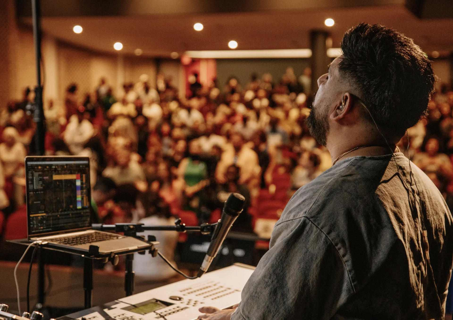 Awaken Church gathering at MacArthur High School