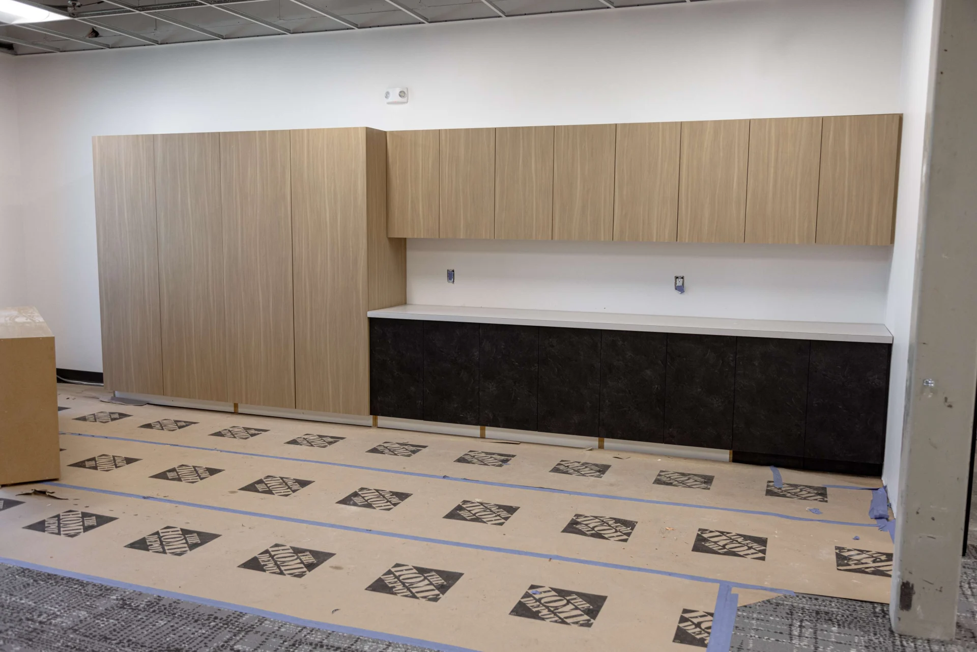 Millwork and cabinets in the children's area