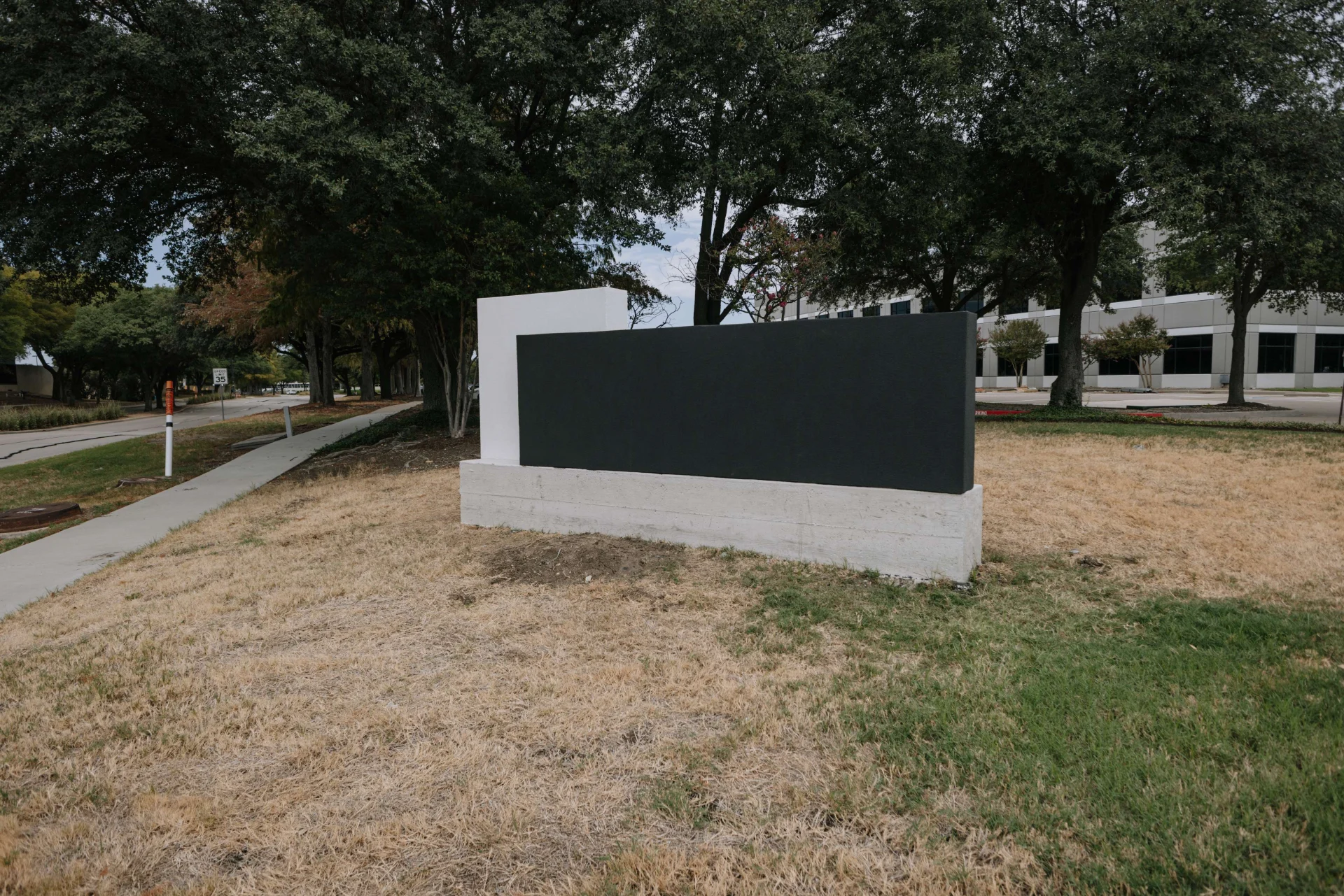New monument sign outside 4600 Regent Blvd